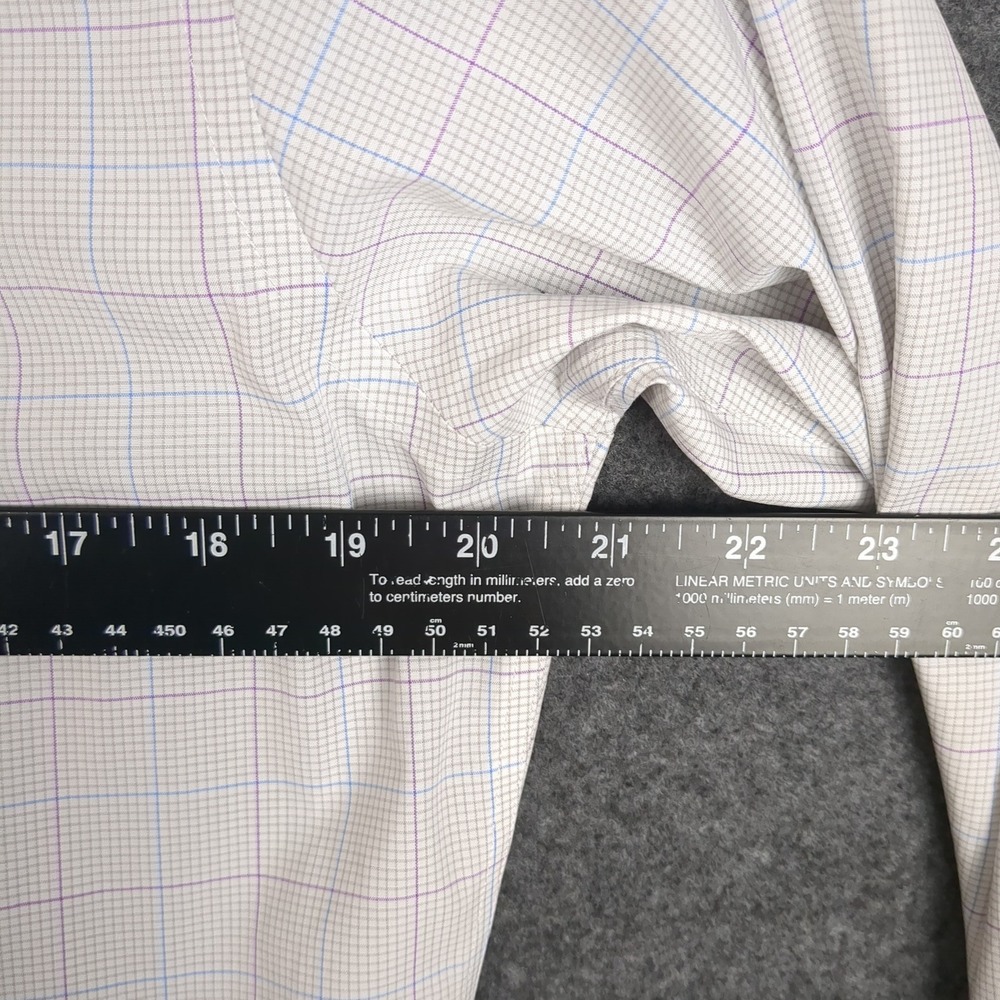 Brooks Brothers 346 Mens‎ 15.5 32/33 Slim Fit Non-Iron Stretch Tattersall Shirt - Picture 10 of 11